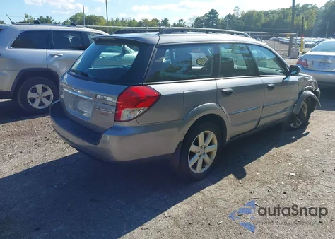 2009 Subaru Outback 2.5I z USA, uszkodzony, nr VIN 4S4BP61C497337660